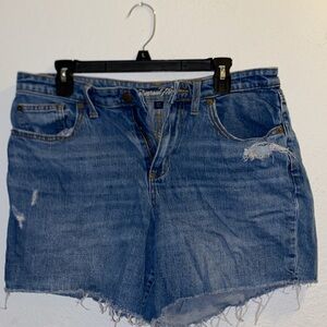 Universal Thread Frayed Hem Blue Jean Shorts